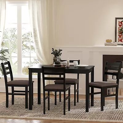 5 Pcs Dining Set Table Chair For 4 Upholstered Breakfast Kitchen Home Dinette • $299.99