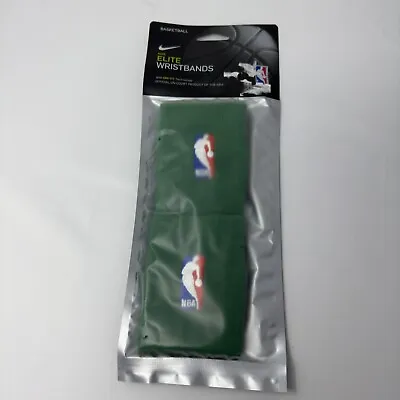 Nike Elite Wristbands With Dry-Fit Technology NBA Green New In A Bag • $14.99