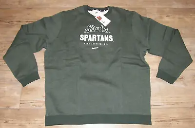 Nike Michigan State Spartans Football Sweatshirt Green Size Men's 2XL • $42.49