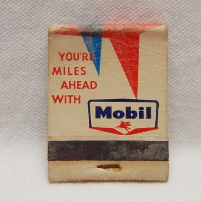 £6.87 • Buy Mobil Oil, Log Cabin Oil Co. Pontiac, Ill., Matchbook Front Strike