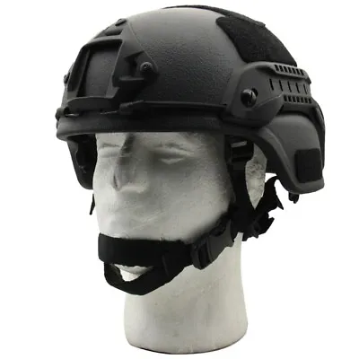 MICH 2000 Tactical Helmet Made With Kevlar IIIA Bulletproof Mask Black Brown  • $198.63