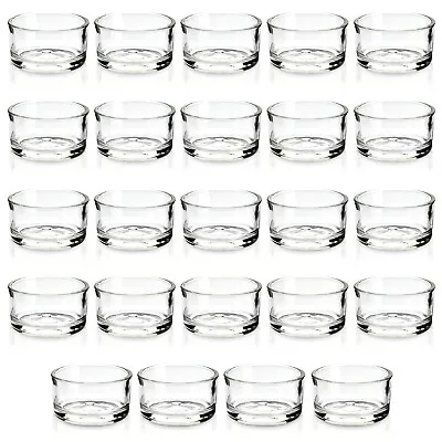 24 Pack Glass Tea Lights Candle Holder For Tables Wedding Decoration 1x2 In • $19.99