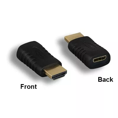 Kentek HDMI Male To Mini HDMI Type C Female Adapter Gold-Plated Connector Black • $8.31