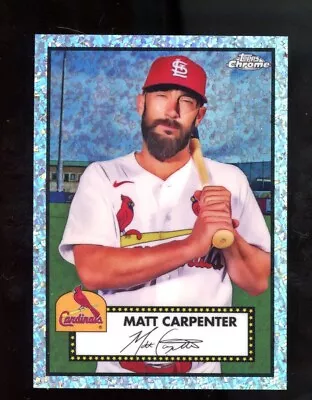 Matt Carpenter 2021 Topps Chrome Platinum Anniversary Speckle Mini Diamonds /70 • $5.99