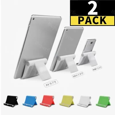 2-Pack For Universal Foldable Cell Phone Tablet Desk Stand Holder Mount Cradle • $4.99