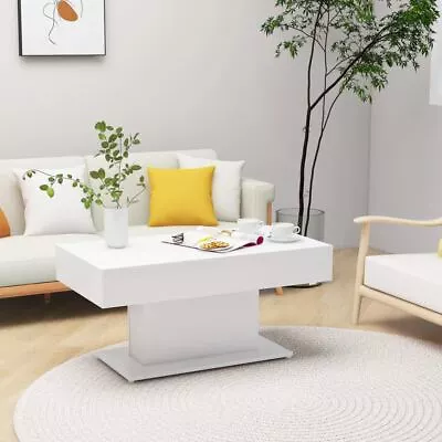 $72.95 • Buy Stylish Coffee Side Table White Modern Design Living Room Home Decor Furniture