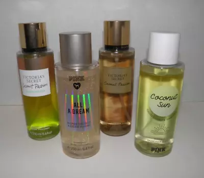 Victoria's Secret Lot Of 4 Coconut Scented Fragrance Mist Shimmer Sunkissed READ • $59.99