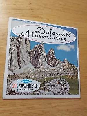 Vintage Dolomite Mountains Italy 3 Reels Sleeves VIEWMASTER C-027 View Master • $13.69