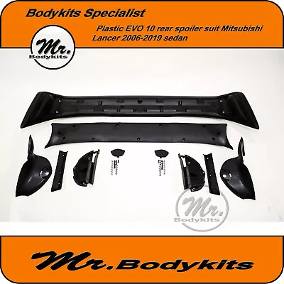 Plastic Mr Evolution 10/ EVO X/ Rear Spoiler For Mitsubishi Lancer 07-19 CJ/CF • $305