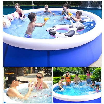 2023 10FT Family Swimming Pool Garden Outdoor Inflatable Kids Paddling Pools UK • £34.99