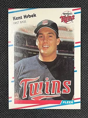 1988 Fleer Kent Hrbek #13 Minnesota Twins • $1.99