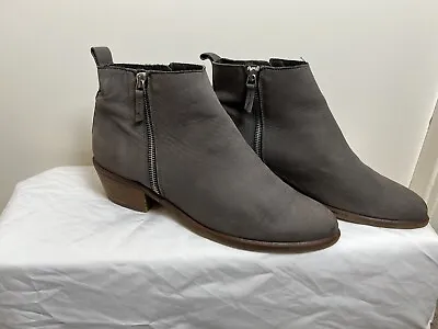 Cara Womens Ankle Boots Earl Nubuck Fern Grey Taupe Colour EUR Size 40 UK 6.5 • £10