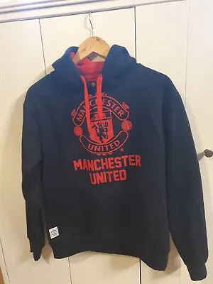 Official Manchester United Football Hoodie Mens Small Hooded Top Man Utd VGC • £15