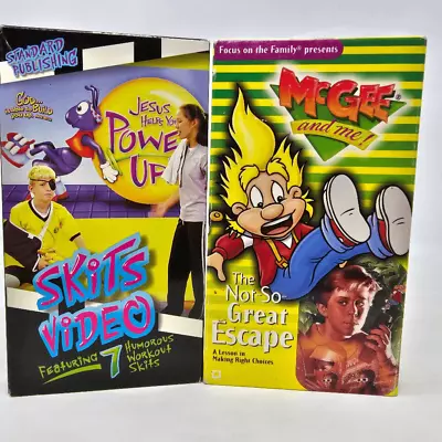 Mcgee And Me Vbs Workout Skits Focus On The Family Christian Bible Vhs Lot Of 2 • $15