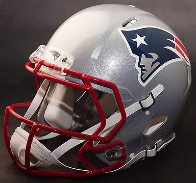 NEW ENGLAND PATRIOTS NFL Authentic GAMEDAY Football Helmet W/CU-S2BD-SW Facemask • $349.99