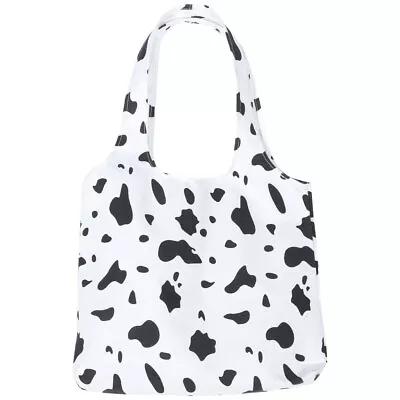  Cow Print Canvas Bag Gifts For Women Aesthetic Lunch Cross Body Handbags Spring • £9.89