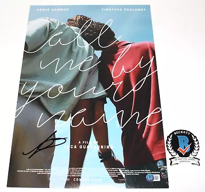 LUCA GUADAGNINO SIGNED 'CALL ME BY YOUR NAME' 12x18 MOVIE POSTER 1 BECKETT COA • $425.84