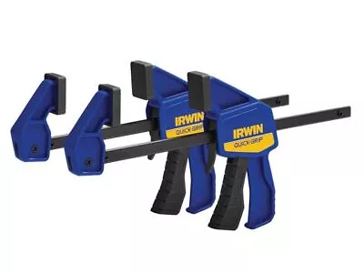 4 X Irwin Quick-Grip T5462EL7 One-Handed Mini Bar Clamp 150mm/ 6  2 Twin Pack • £22.23