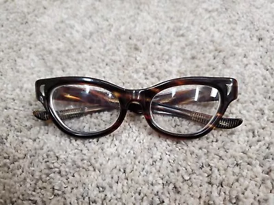 Vintage Victory USA Tortoise Womens Eyeglass Frames ONLY 5 1/2 • $29.99