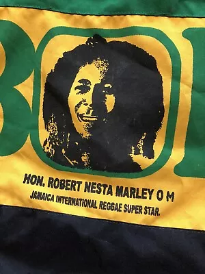 Robert Nesta Marley Rasta Drawstring Backpack Jamaica Reggae Caribbean Knapsack • $14.99