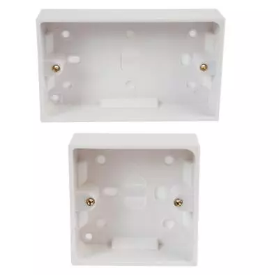 Pattress Back Box Surface Mount For Light Switch Plug  Electrical Socket Lot • £4.49