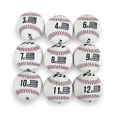 Rukket Weighted Pitching Baseballs Progression Throwing Balls For Training He... • $74.04