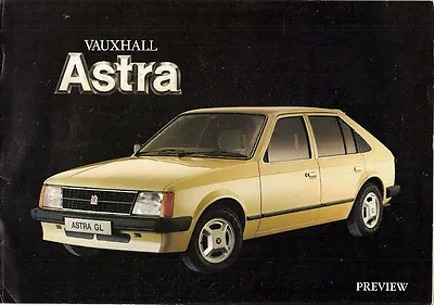 Vauxhall Astra Mk1 1979-80 UK Market Preview Foldout Brochure GL Hatch L Estate • $14.80