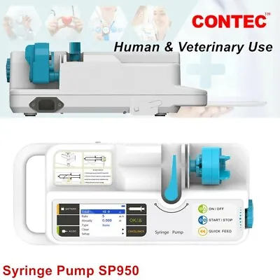 SP950 Medical Syringe Pump Infusion Injection Rate Control LCD Alarm USA Ship • $319