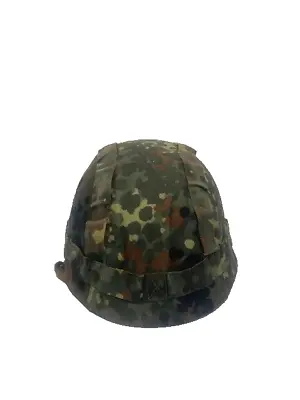 Genuine Military Reversible Fit M1 Etc Helmet Cover B/W German Flecktarn Camo • £8.67