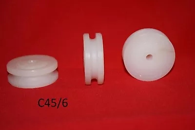 £6 • Buy 45mm Round U Groove Nylon Pulley Wheel Roller , Various Groove Size High Quality
