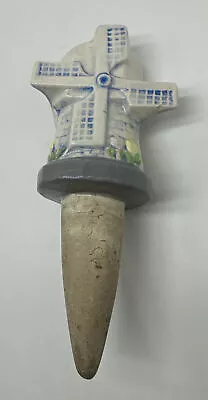 $16.99 • Buy Vintage Windmill Ceramic Plant Watering Stake Spike Indoor/Outdoor 1986 6”