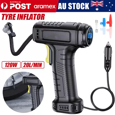 Automatic  Car Tyre Inflator Handheld LCD Digital Air Compressor Pump • $20.90