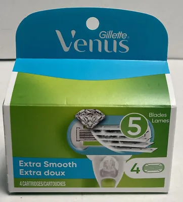 Gillette Venus Extra Smooth 4 Refill Cartridges - 10x More Lubricants#8978 • $13.50