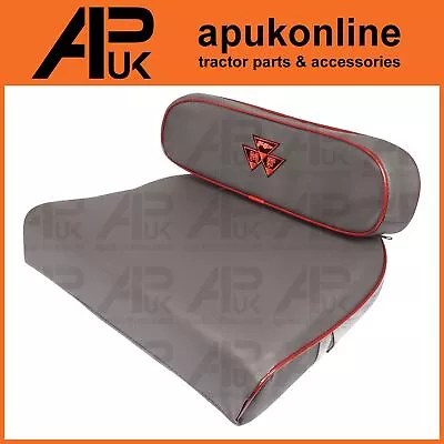 Seat Cushion Grey With MF Logo For Massey Ferguson 35 35X 65 135 148 165 Tractor • £54.99