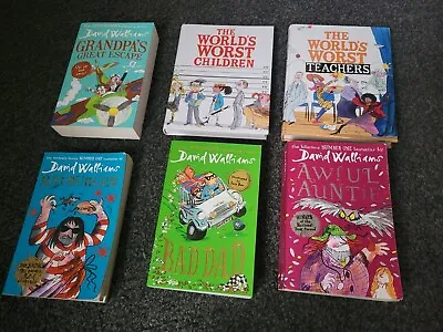 David Walliams Books Bundle X 6 Books Hardback + Paperback Collection • £3.50