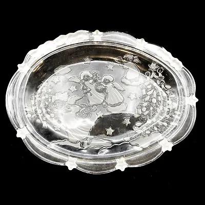 MIKASA Holiday Lights Sweets Dish Frosted Plate Christmas - Made In Germany • $10.99