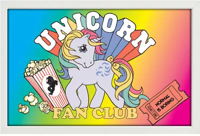 MY LITTLE PONY FAN CLUB 13x19 FRAMED GELCOAT POSTER CARTOON CLASSIC MLP GIFT NEW • $34.99