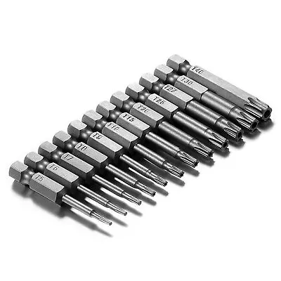 12pcs Magnetic Head Torx Screwdriver Bit Set T5-T40 Drill Security Tamper Proof • $10.34