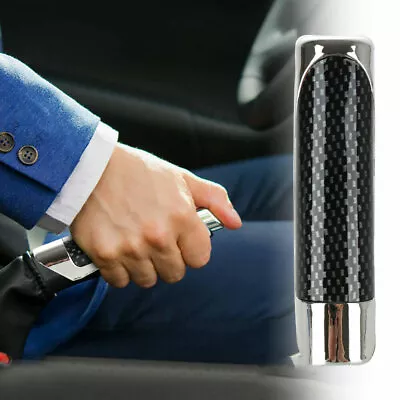 In-Car Carbon Fiber Style Hand Brake Protector Decor Cover Interior Accessories • $6.48