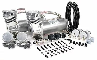 VIAIR 480C Dual Pack PEWTER SILVER Compressors 200psi Air Ride Suspension Bagged • $462.95