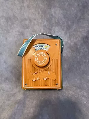 Vintage 1974 Fisher-price Music Box Pocket Radio My Name Is Michael Works • $20