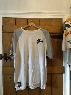 Vintage Ecko Unltd White And Grey Logo Graphic T Shirt Mens Unlimited Y2K XXL • £4