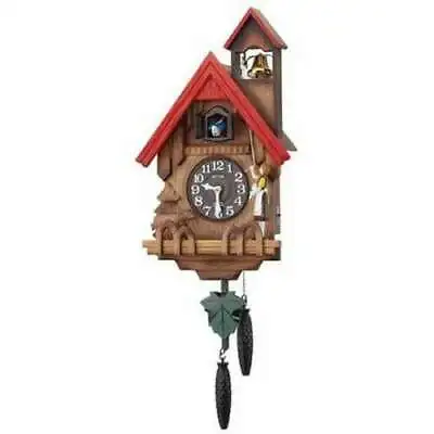 Japan Rhythm Clock Wall Clock Analog Cuckoo Tyrolean 4MJ732RH06 NEW • $551.25