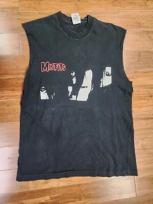Vintage Misfits Shirt Large Cut Off Sleeves READ DESCRIPTION  • $50