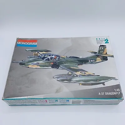 Monogram A-37 Dragonfly Model Airplane Kit Open Box Complete Sealed Bag 5486 • $35.99