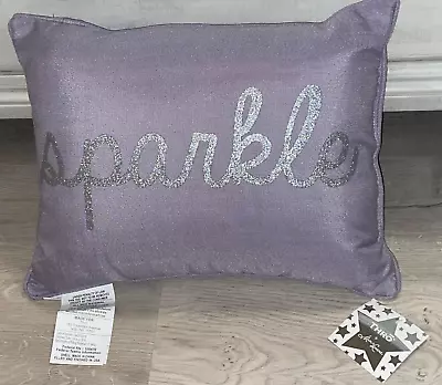 *Thro By Marlo Lorenz....Accent Pillow Rectangle Sparkle New 14X18 • $19.98