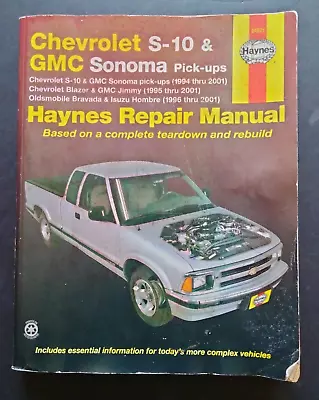 Chevrolet S-10 & GMC Sonoma Pick-ups 1994-2001 Shop Service Repair Manual • $32.99