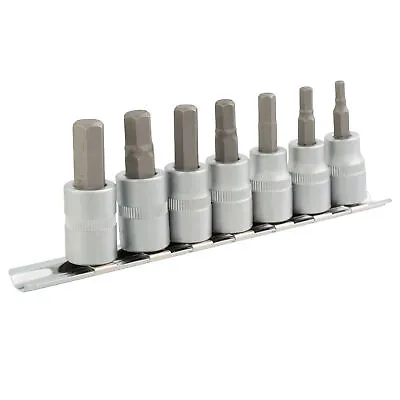 Steelman 7 Piece 3/8 In. Drive Allen Socket Set Metric 95831 • $14.99