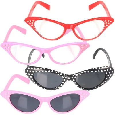 LADIES 50s GLASSES Retro Cat Eye Grease Sandy Fancy Dress 1950 Dame Edna Costume • £4.77