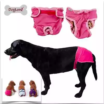 Female Dog Puppy Nappy Diaper Belly Wrap Band Sanitary Pants Underpants XS-XL  • $8.95